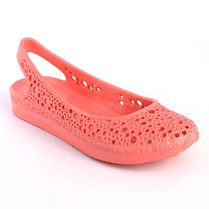 Crocs коралловые тапочки