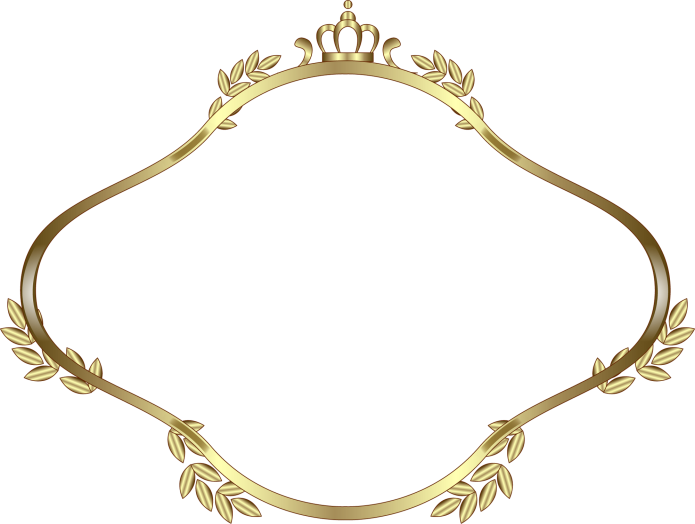 Золотая Винтажная рамка