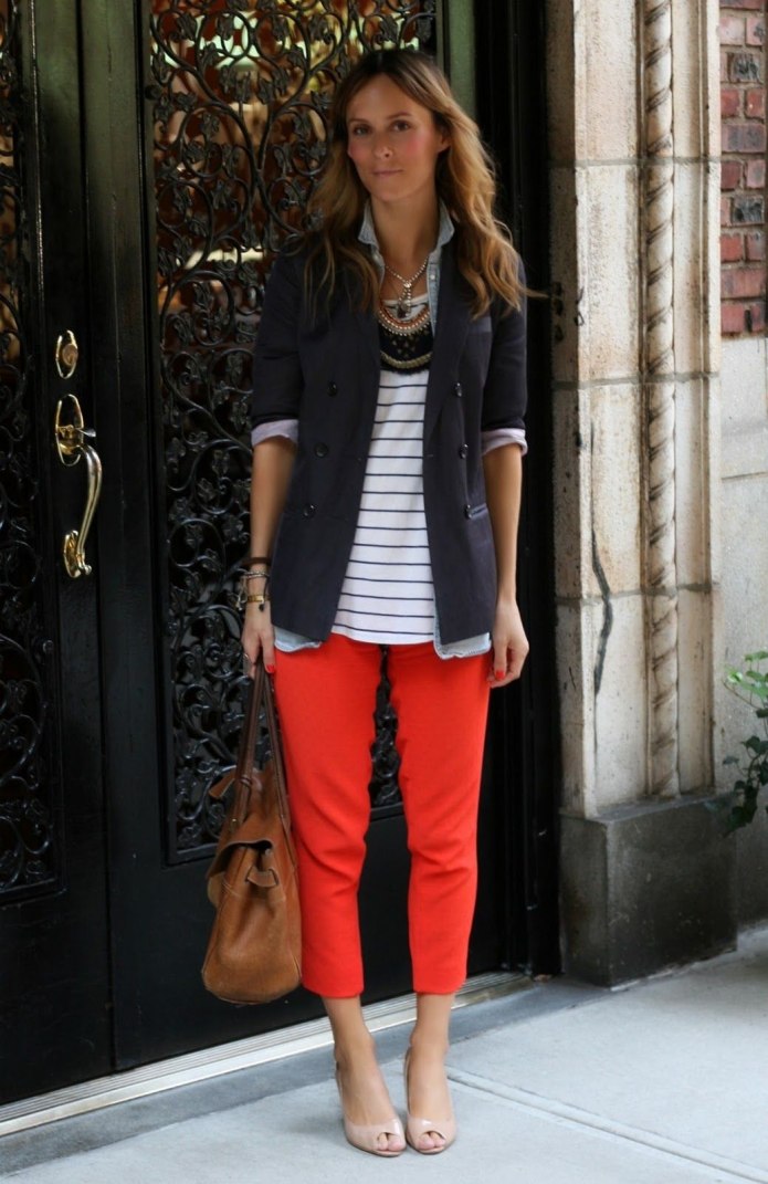 Терракотовые брюки Street Style