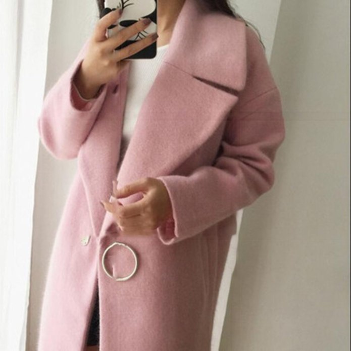 Шерстяные пальто Кореан ALIEXPRESS
