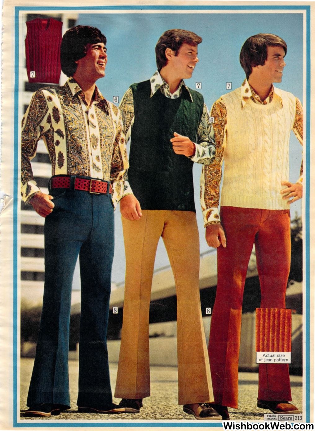 Мужская мода 70е