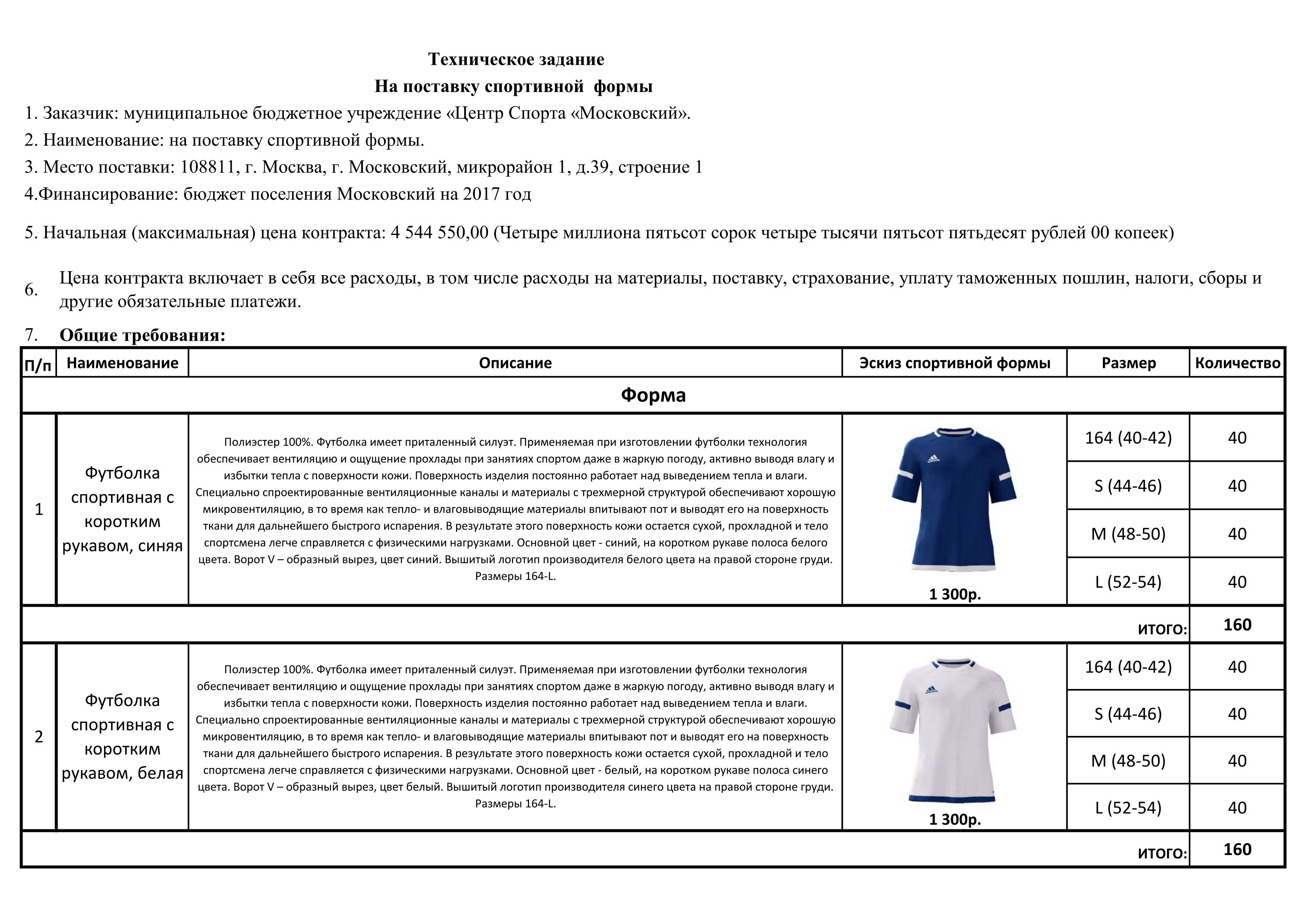 Характеристика спортивной одежды