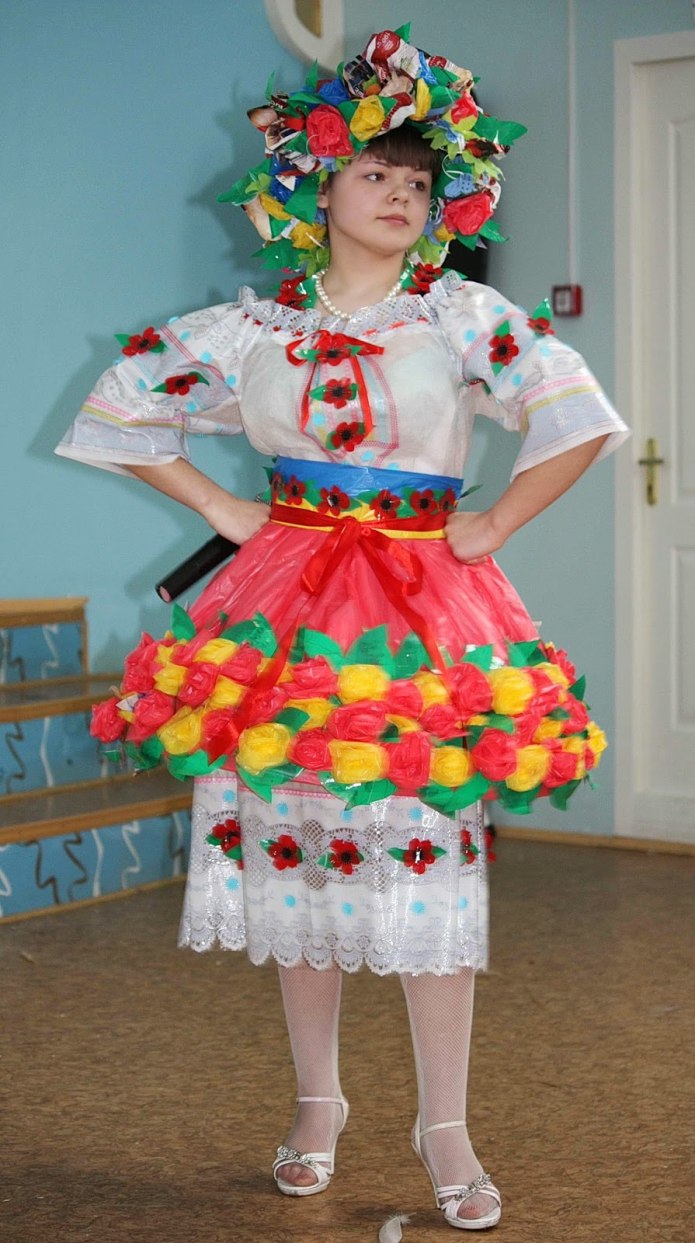 Русские народные костюмы своими руками из подручных материалов