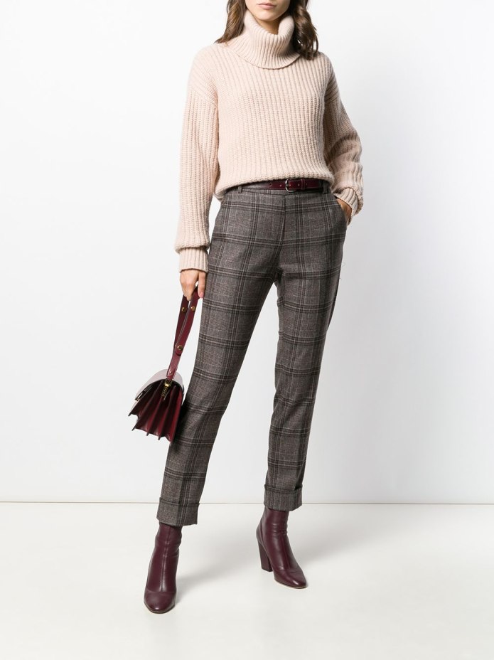 Slim Fit клетчатые брюки