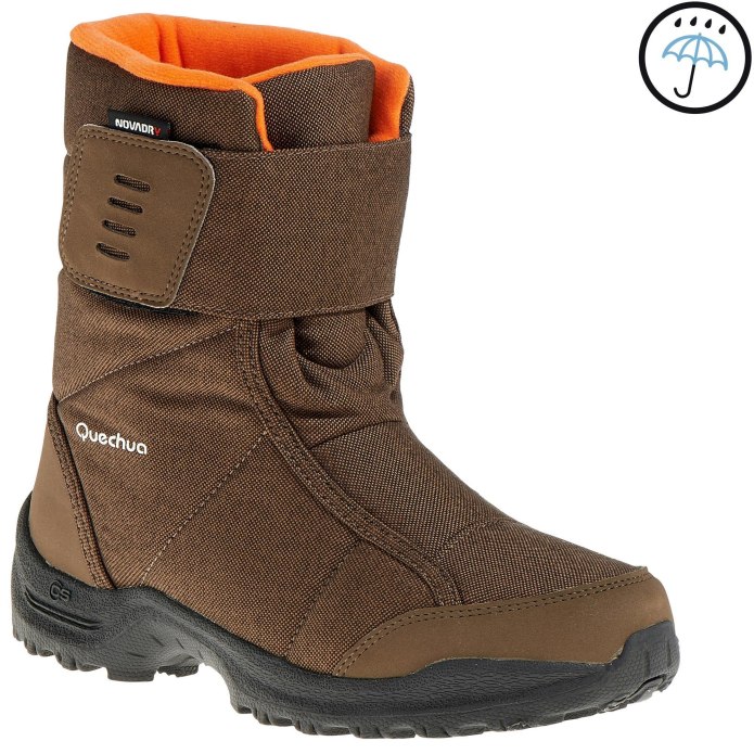 Сапоги для снега детские теплые непромокаемые - sh100 x-warm Quechua