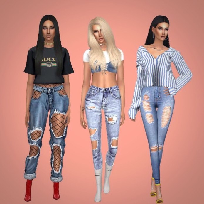 SIMS 4 одежда 4
