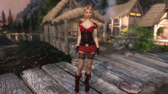 Skyrim — одежда школьницы UNP-HDT