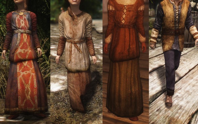 Одежда для детей Skyrim se