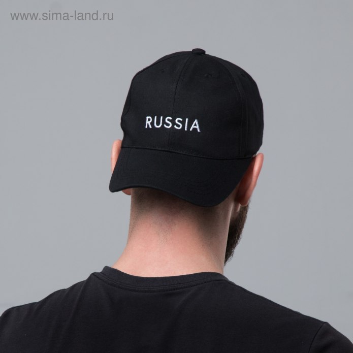Бейсболка Россия черная