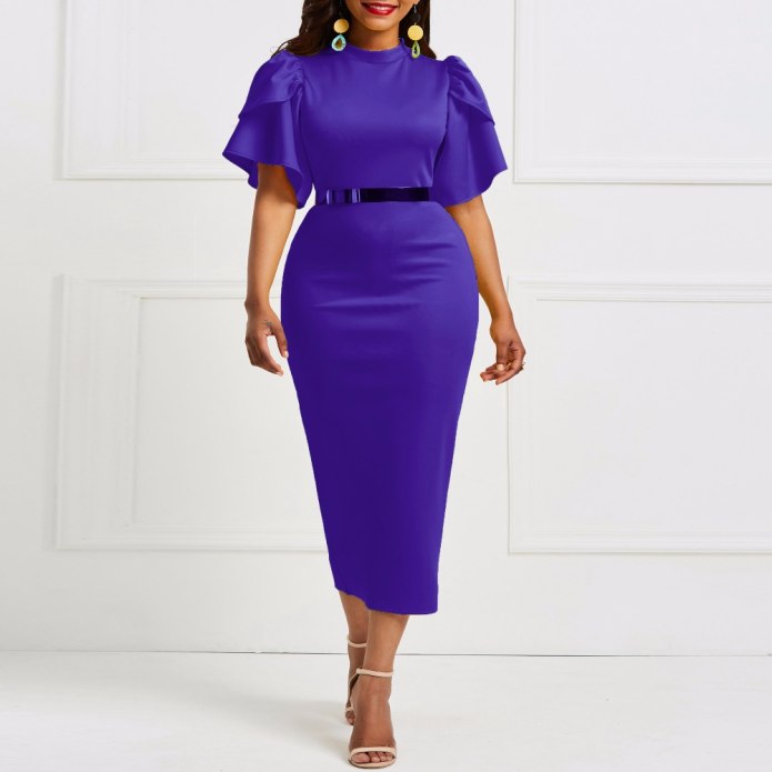 Платья 1001 Dress голубое