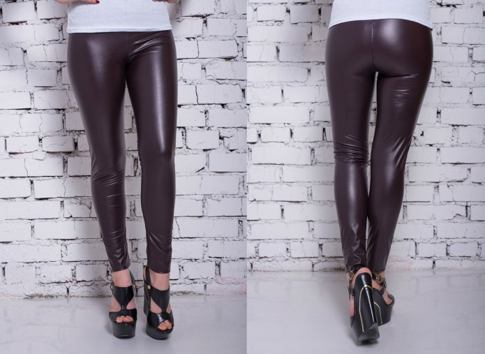 Кожаные штаны Zara woman