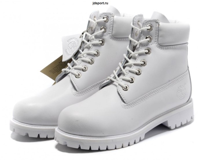 Timberland 6 inch Premium Waterproof Boots (Ghost White)
