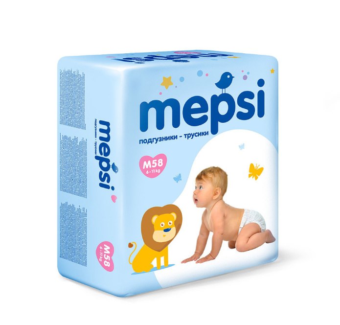 Mepsi трусики l (9-16 кг) 44 шт.