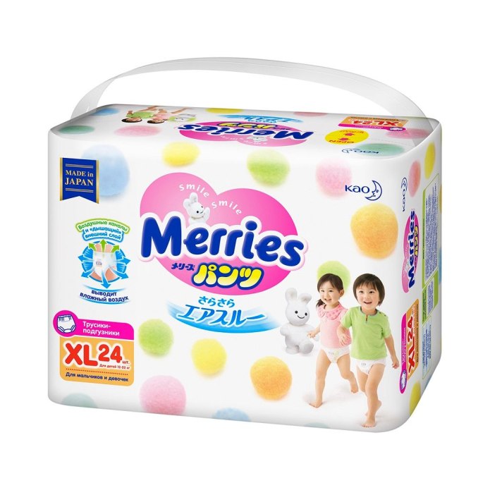 Трусики Merries XL (12-20 кг) 38 шт