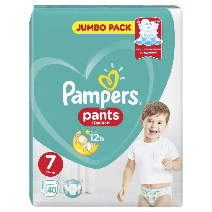 Pampers трусики Pants 7 (17+ кг) 80 шт.