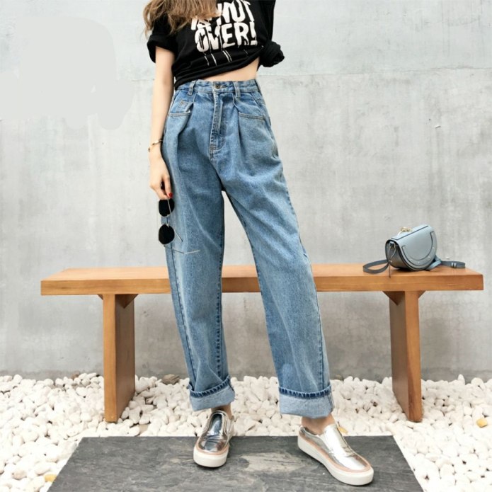 Wide Leg джинсы Корея 2020
