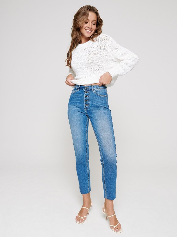 Брюки джинсовые женские con-354 mom Fit Conte