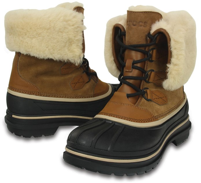 Crocs men s ALLCAST II Luxe Shearling Boot