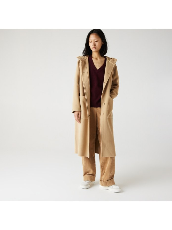 Lacoste красное пальто