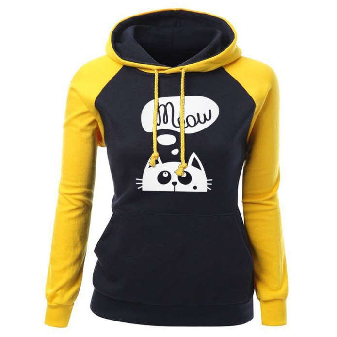 Ladies Casual Hoodies Hooded Sweatshirts Pullover Jumper Winter long Sleeve Tops