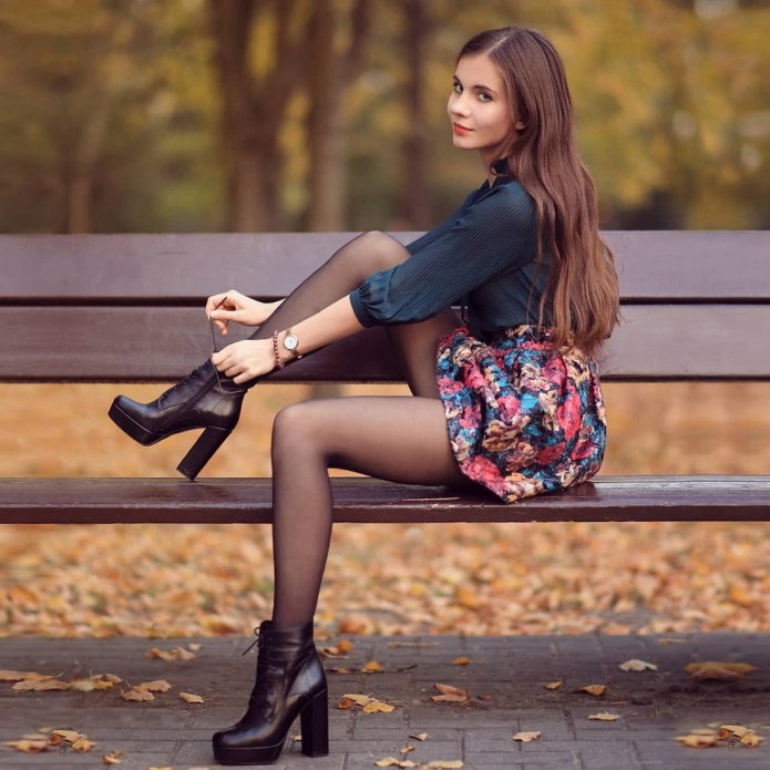 Ariadna Majewska в парке