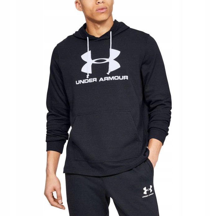 Толстовка under Armour "черный (ua Rival Fleece Hoodie)"