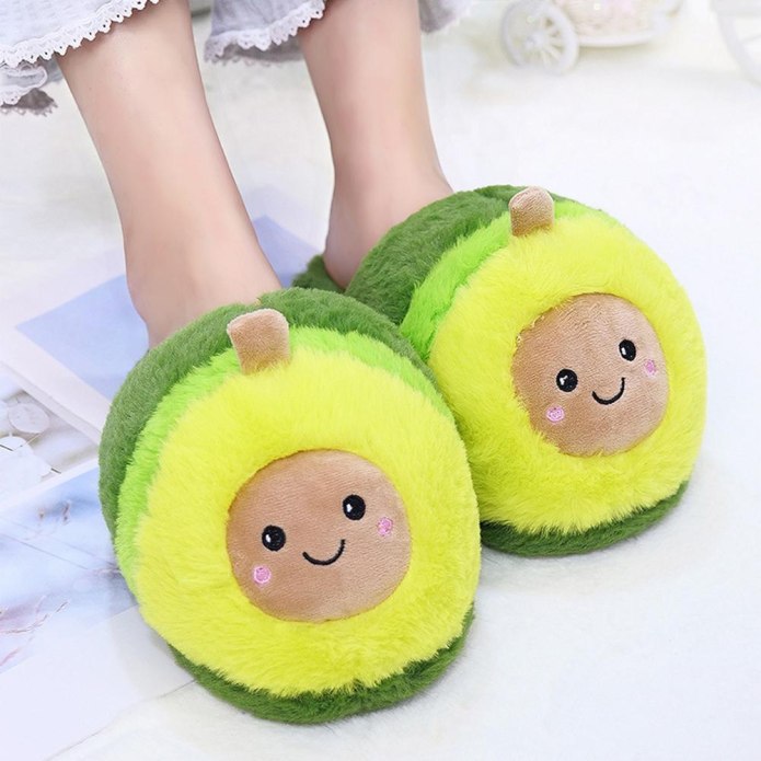 Кигуруми тапочки авокадо