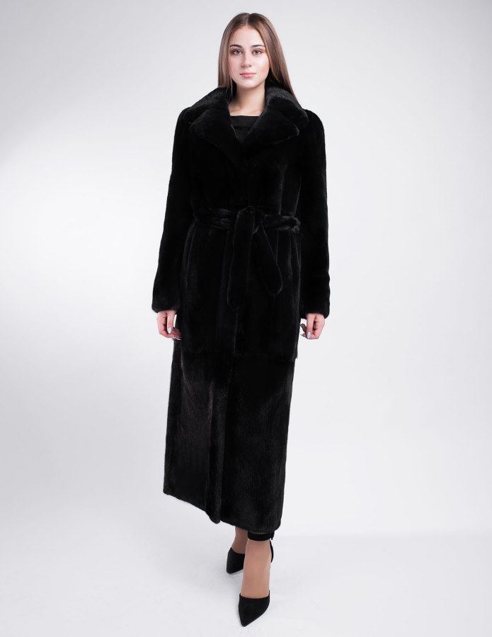 Норковая шуба Black Lama