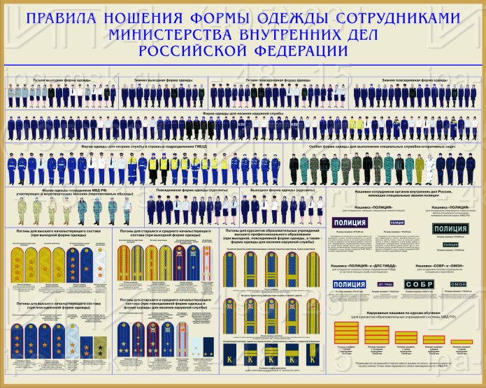 Ношение форменной одежды МВД