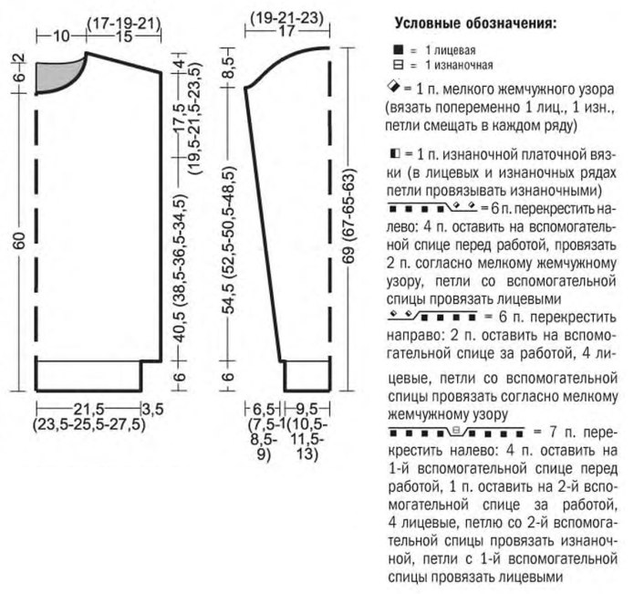 Вязание мужского джемпера спицами схемы 48 -50 размер