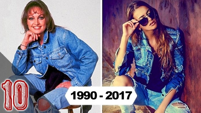 Мода в 90х джинсовые вещи