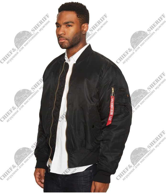 Бомбер ma-1 Alpha industries Black