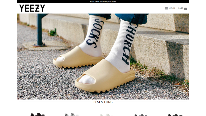 Adidas Yeezy тапочки
