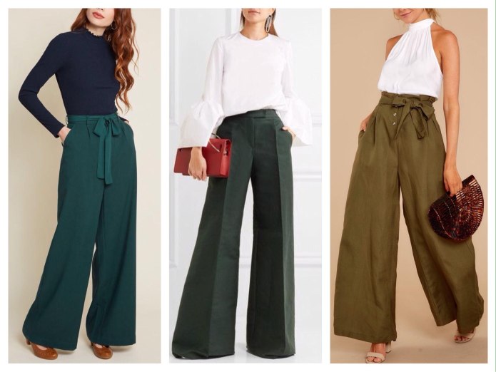 Брюки палаццо look