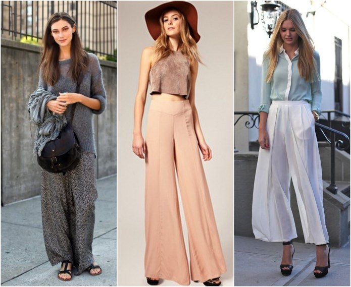 Брюки палаццо outfit
