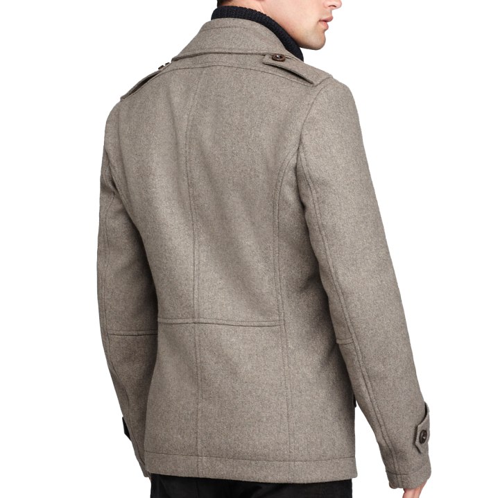 Пальто Hugo Boss мужское бежевое