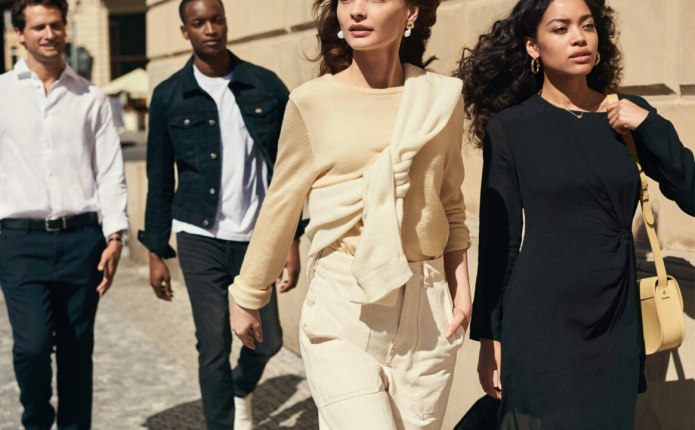 H&M блузка голубая