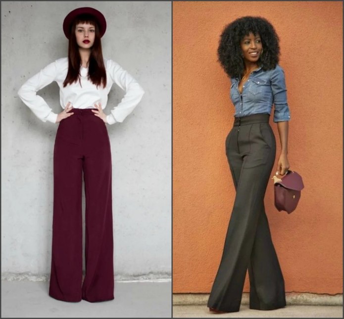 Джинсы wide Leg High Waist