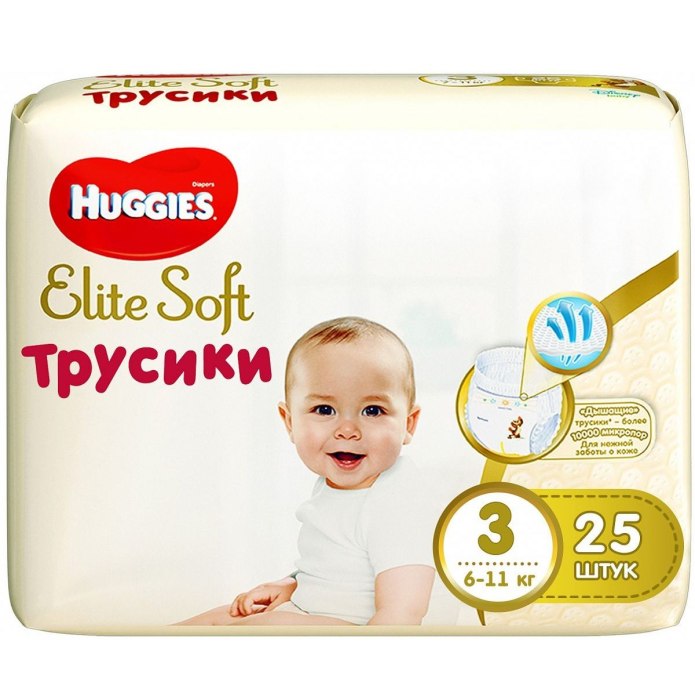 Подгузники Хаггис Элит софт 3