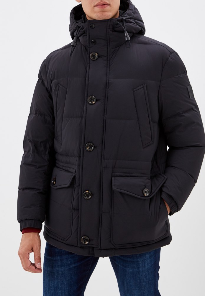 Hugo Boss пуховик мужской с капюшоном