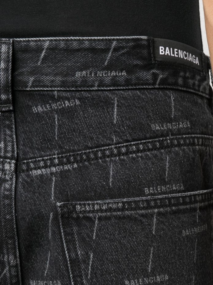 Джинсы Balenciaga женские с логотипом