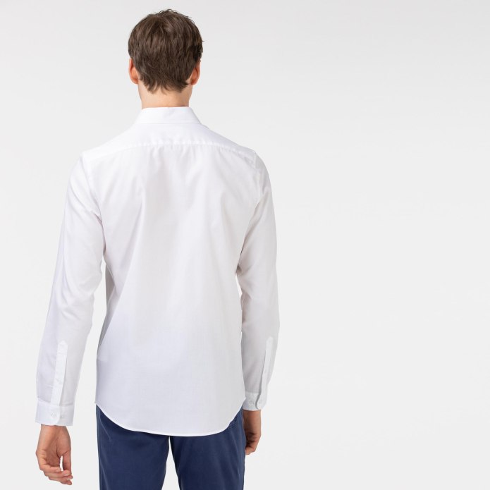 Белая рубашка Lacoste