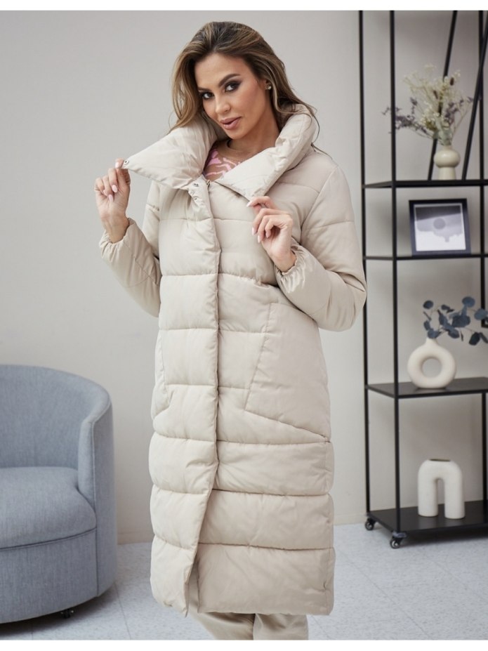 Пуховик длинный женский зимний