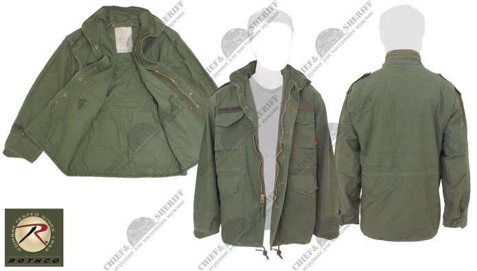 Куртка Vintage м-65 field Jacket Rothco Olive
