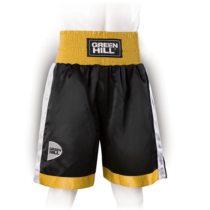 Боксерские шорты Green Hill Boxing shorts Iron черные