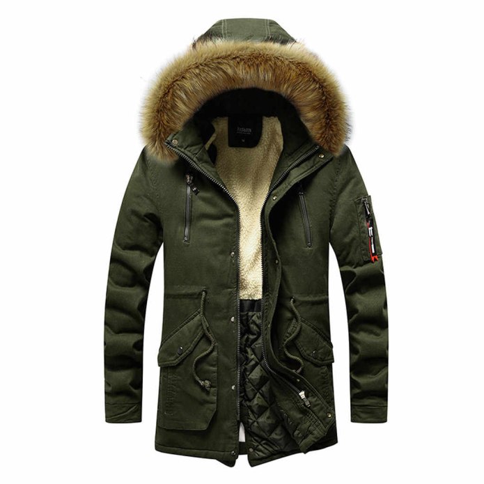 Мужская куртка парка long Puffer with Heavyweight lining