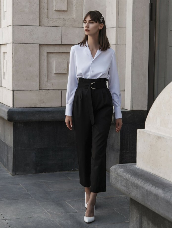 Брюки Elisabetta Franchi с высокой талией