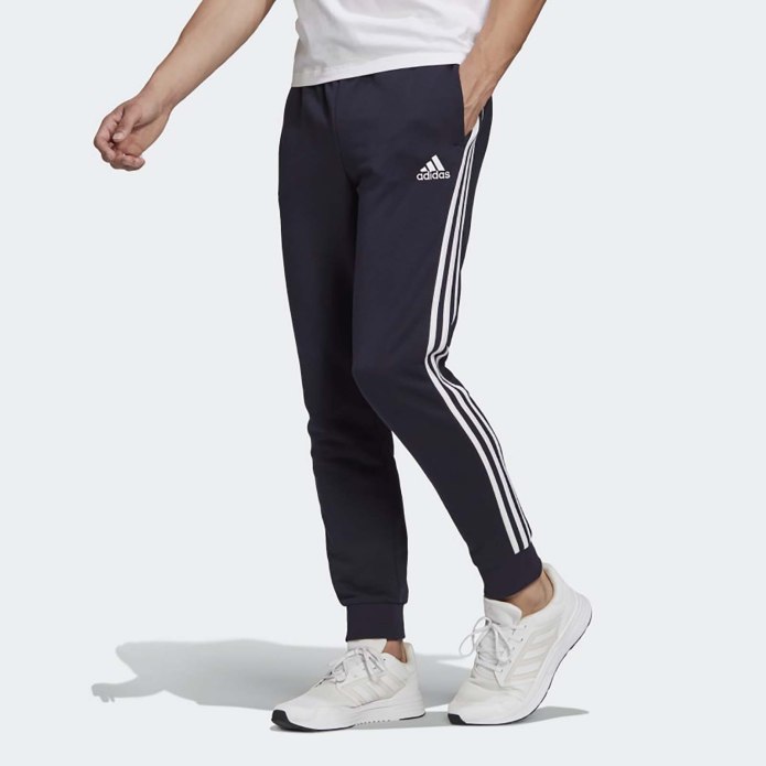 Брюки adidas Essentials Tapered Cuff 3 Stripes Pants