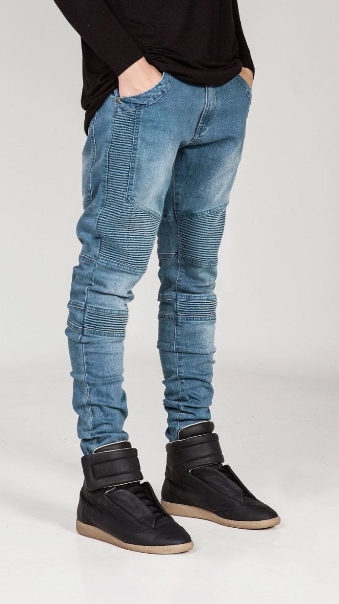 Джинсы skinny Biker мужские