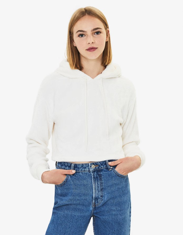 Рубашка короткая Bershka женская с инопланетянами вискоза